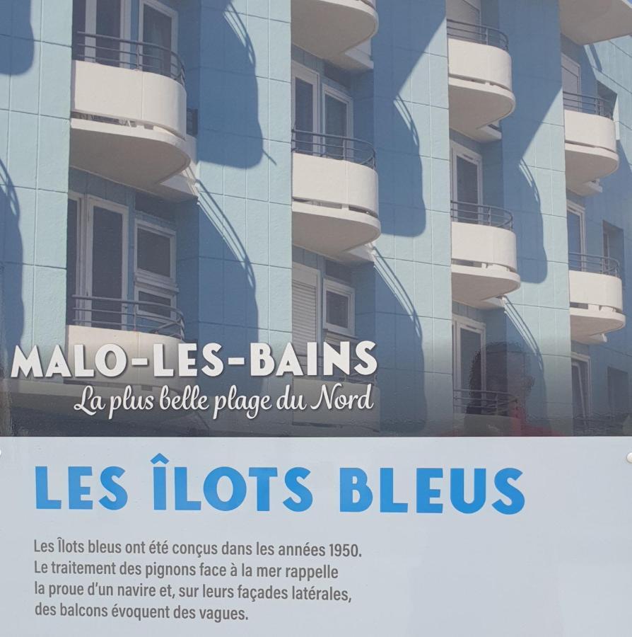 Studio Vue Mer Au Coeur De Malo Les Bains Pieds Dans L Eau Дюнкерк Экстерьер фото